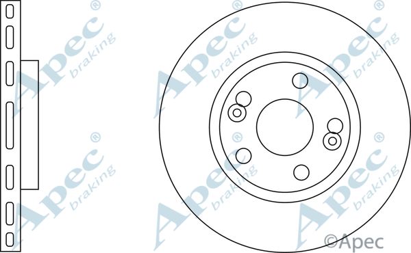 APEC BRAKING Тормозной диск DSK834